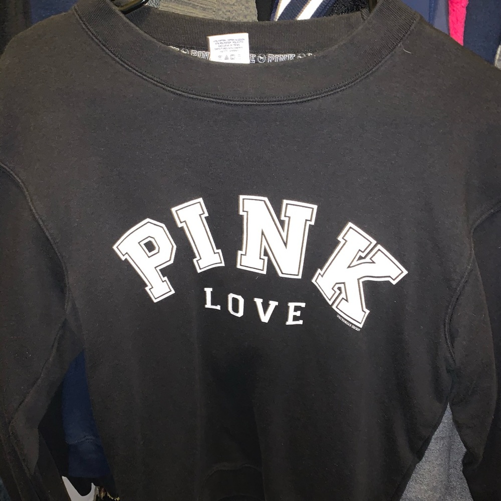 Pink crew neck sweatshirt